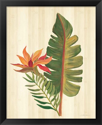 Framed Tropical Garden VI Print