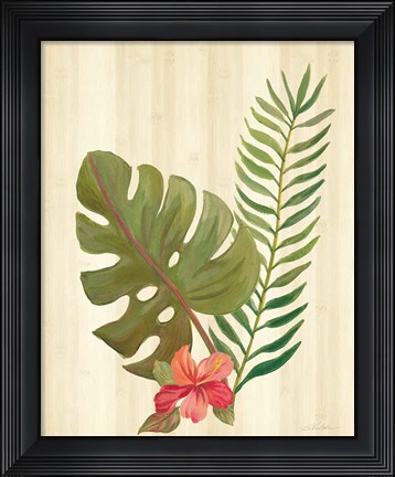 Framed Tropical Garden V Print