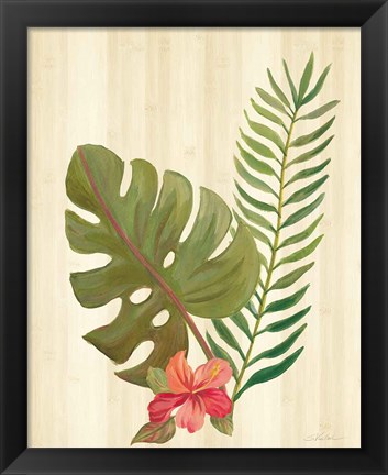 Framed Tropical Garden V Print