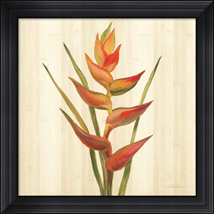 Framed Tropical Garden I Print