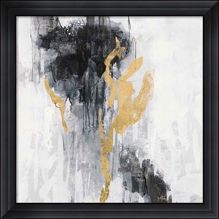 Framed Golden Rain II Print