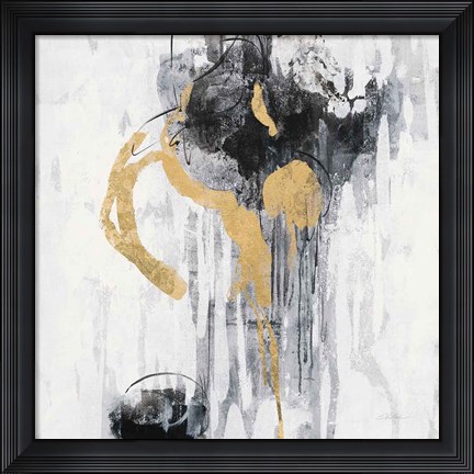 Framed Golden Rain I Print