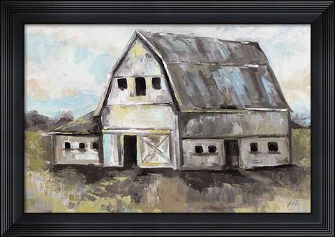 Framed Tranquil Barn Print