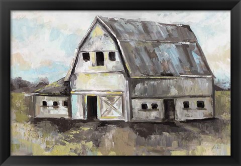 Framed Tranquil Barn Print