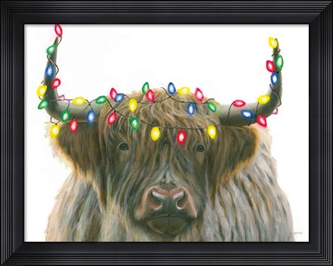 Framed Holiday Highlander Crop Print