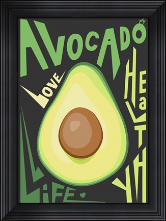 Framed Kitchen Avocado Print