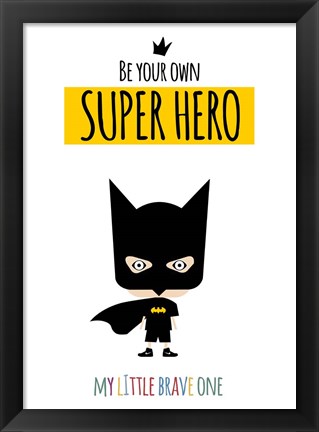 Framed Superhero One Print