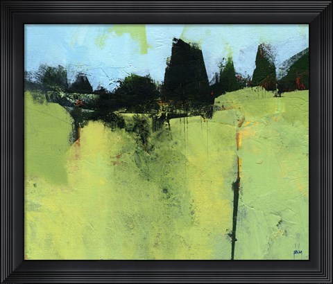 Framed Green Fold Print