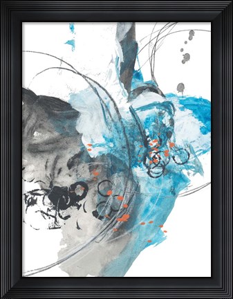 Framed Indigo Field No. 2 Print