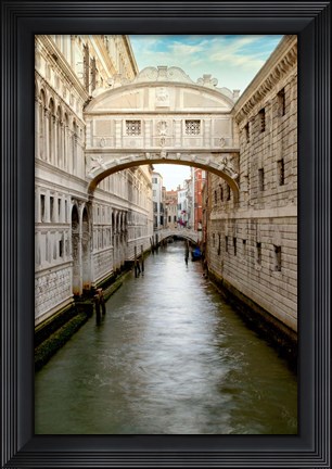 Framed Bridge Of Sighs #1 Print
