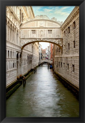 Framed Bridge Of Sighs #1 Print