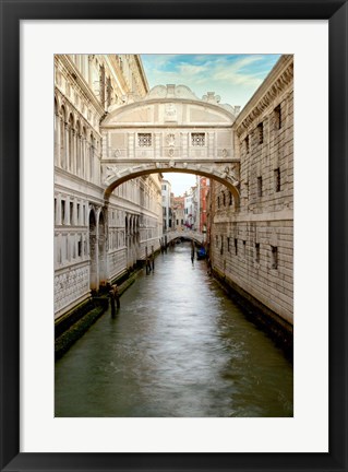 Framed Bridge Of Sighs #1 Print