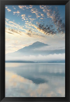 Framed Gravedona Harbor Sunrise #2 Print