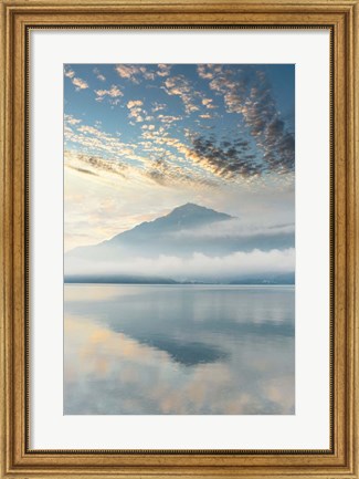 Framed Gravedona Harbor Sunrise #2 Print