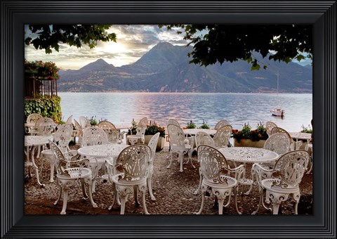 Framed Lake Caffe #5 Print