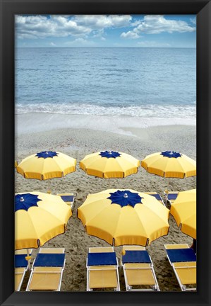 Framed Monterosso Seaside #3 Print