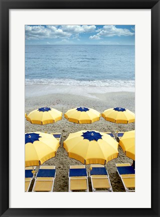 Framed Monterosso Seaside #3 Print