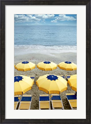 Framed Monterosso Seaside #3 Print