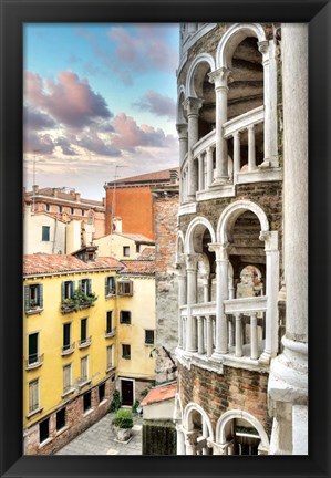 Framed Scala Contarini del Bovolo #2 Print