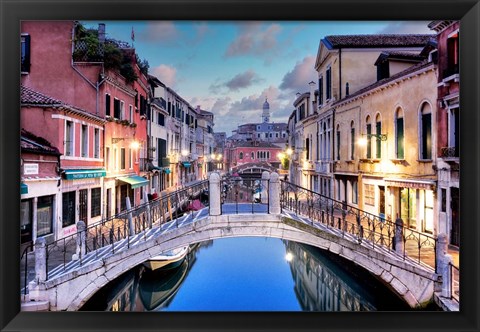 Framed Venetian Canale #15 Print