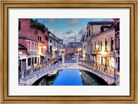 Framed Venetian Canale #15 Print