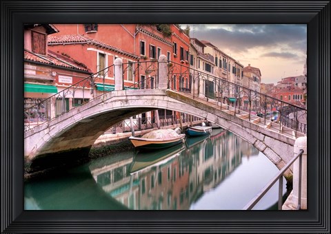Framed Venetian Canale #17 Print