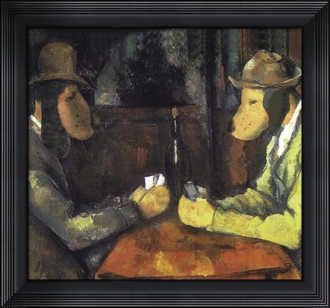 Framed Poker Playing Dogs Print