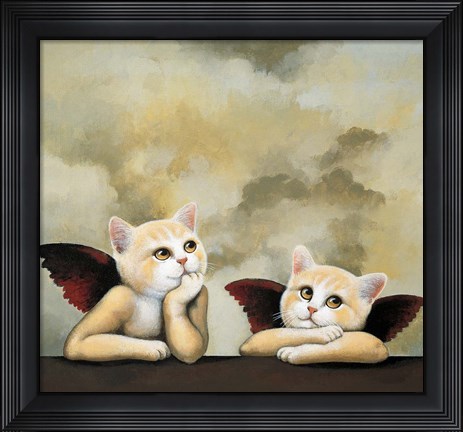 Framed Raphael Cat Print