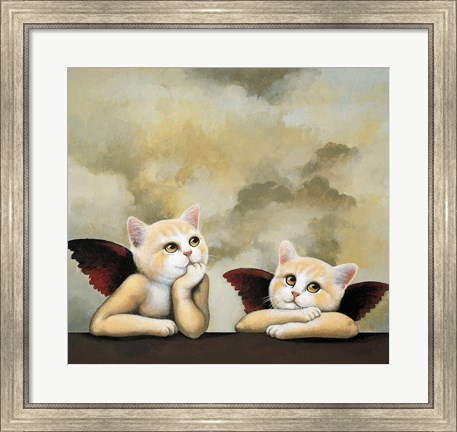 Framed Raphael Cat Print