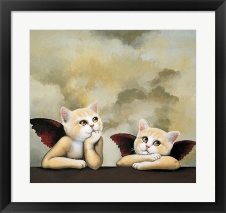 Framed Raphael Cat Print