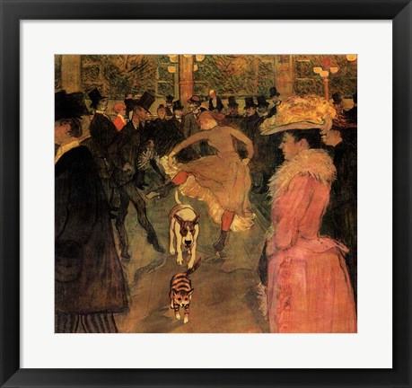 Framed Toulouse-Lautrec Dog Print