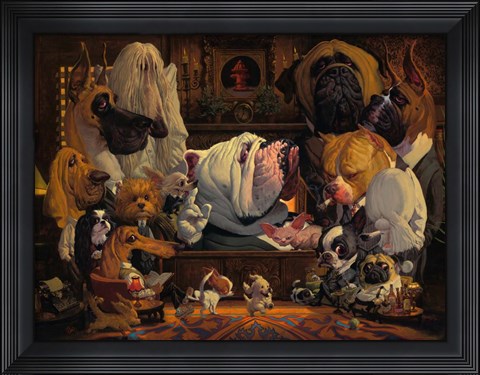 Framed Dog Father Print