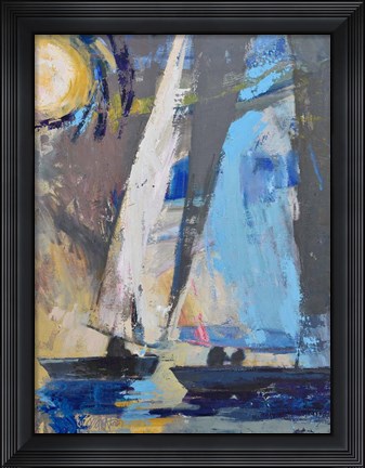 Framed Blue Breeze Dynamics Print