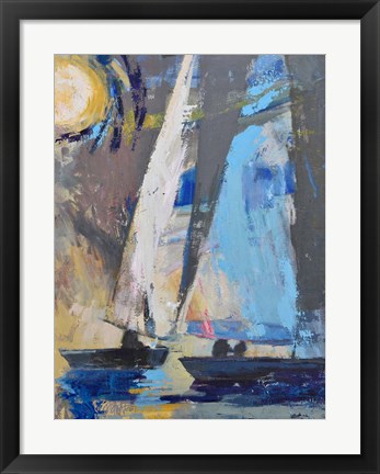 Framed Blue Breeze Dynamics Print