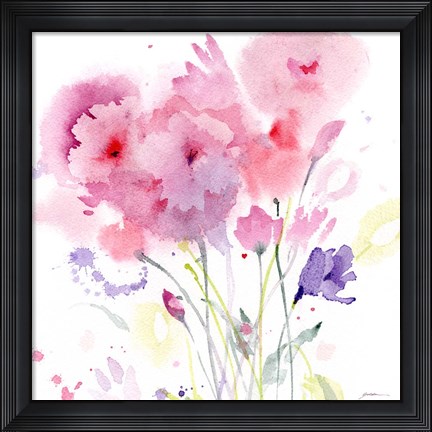 Framed Blush Garden Print