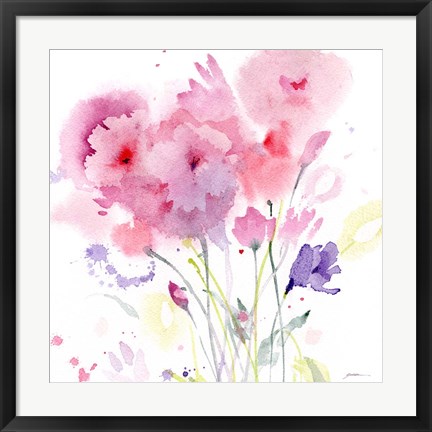 Framed Blush Garden Print