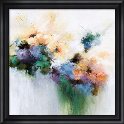 Framed Flower Patterns Print