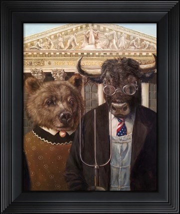 Framed Wallstreet Gothic 2 Print