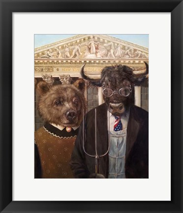 Framed Wallstreet Gothic 2 Print