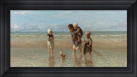Framed Children of the Sea, 1872 Print