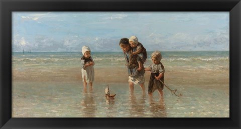 Framed Children of the Sea, 1872 Print