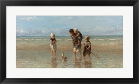 Framed Children of the Sea, 1872 Print