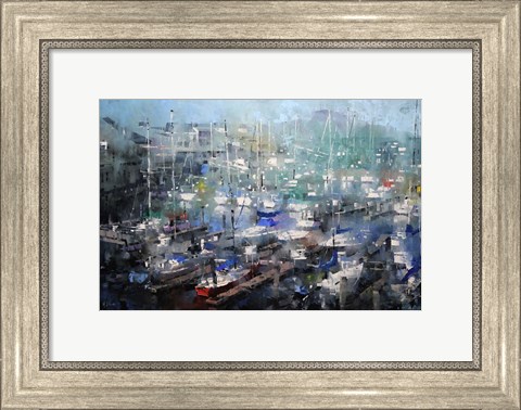 Framed Fisherman&#39;s Wharf Print