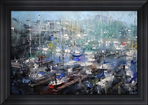 Framed Fisherman&#39;s Wharf Print