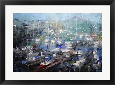 Framed Fisherman&#39;s Wharf Print