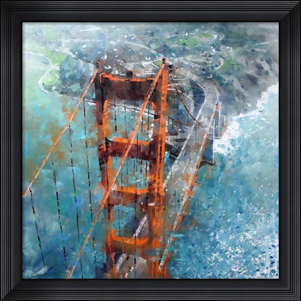 Framed Over Golden Gate Print