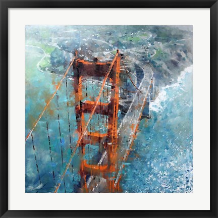 Framed Over Golden Gate Print