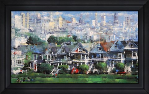 Framed Painted Ladies Print