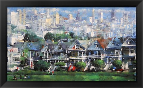 Framed Painted Ladies Print