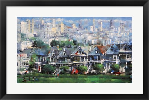 Framed Painted Ladies Print